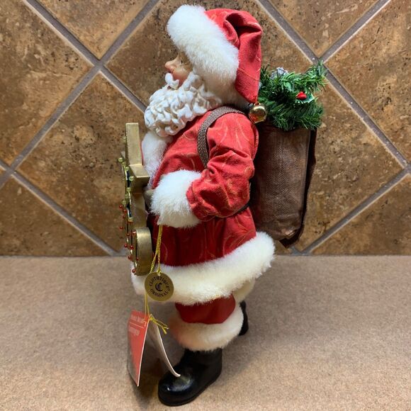 Vtg 1999 Clothtique Possible Dreams "2000" Musical New Year Santa with Tags Y2K - Picture 16 of 16